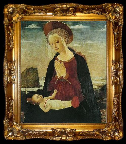 framed  Alesso Baldovinetti Virgin and Child, ta009-2